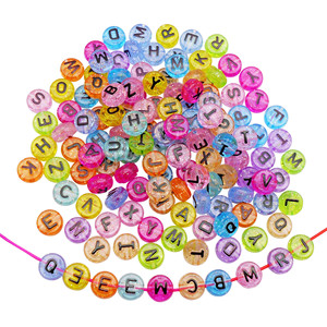 500g/sacchetto <span class=keywords><strong>Lettere</strong></span> inglesi grandi casuali trasparenti in acrilico da 10 mm - Product Image 1