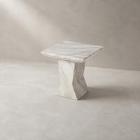 Table console moderne en marbre, finition mate, imitation Calacatta Gold, pour salle à manger, hôtel, salon, chambre, personnalisable