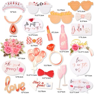 อุปกรณ์ถ่ายรูปงานแต่งงานสำหรับเจ้าสาว DAMAI อุปกรณ์ถ่ายรูปงานปาร์ตี้สละโสด อุปกรณ์ถ่ายรูปวันวาเลนไทน์สำหรับสาวๆ อุปกรณ์ถ่ายรูปกระดาษสำหรับบูธถ่ายรูป - Product Image 2