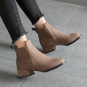 Size35-43 <span class=keywords><strong>stivali</strong></span> da <span class=keywords><strong>donna</strong></span> in pelle scamosciata Q7 - Product Image 2