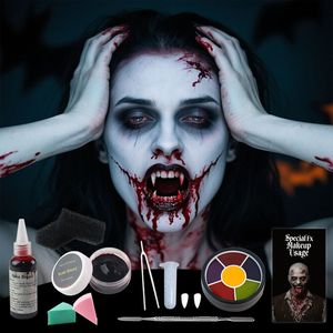 Kit de maquillage à effets spéciaux transfrontalier très demandé pour Halloween et le cosplay, maquillage d'effets d'<span class=keywords><strong>horreur</strong></span> - Product Image 4