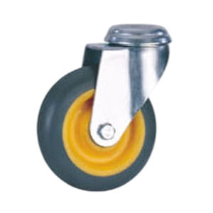 Rueda para Cama Médica de Alta Calidad con Núcleo de TPR y PP, Rodamiento Simple, Capacidad de Carga de 40kg-130kg - Product Image 3