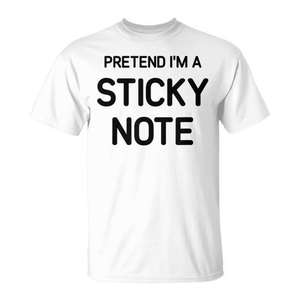 Camiseta sarcástica con diseño de notas adhesivas y frases divertidas - Product Image 2