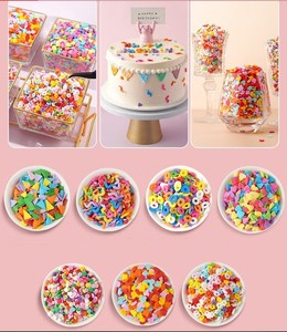 1kg Colorful <strong>Edible</strong> <strong>Letters</strong> Sprinkles Sugar Decoration for the Start of School ABC Alphabet Figures for Cupcakes Decorating - Product Image 6