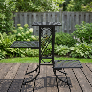 Elegante maceta de metal organizada con estantes Belleza verde para la maximización del espacio del hogar para especias - Product Image 1