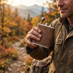 Vente en gros de flacons à liqueur en acier inoxydable enveloppés de cuir de 6 oz, flacons de poche portables personnalisés pour whisky, avec logo personnalisé - Product Image 6