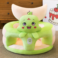 Canapé pour bébé, adorable canapé-lion pour bébé avec dossier, sécurité, mousse antidérapante, chaise longue pour tout-petit, pour salon, chambre à coucher