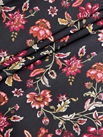 Vente flash : Tissus en soie pure à 100 %, double georgette tissée, 16 mm, avec impression traditionnelle sur écran, excellente pénétration des couleurs pour les vêtements