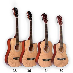 2020 Wholesale 34 inch acoustic guitar 1/2 acoustic guitar Basswood 34 guitar for sell