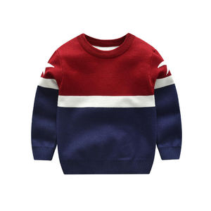 <span class=keywords><strong>Pull</strong></span>-over en tricot à <span class=keywords><strong>col</strong></span> <span class=keywords><strong>rond</strong></span> pour enfants de printemps <span class=keywords><strong>Pull</strong></span>-over d'hiver pour garder la chaleur <span class=keywords><strong>Pull</strong></span>-over épais pour bébé garçon - Product Image 3