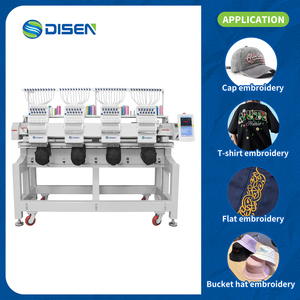 <span class=keywords><strong>Machine</strong></span> à broder industrielle automatique multi-têtes (12 ou 15 aiguilles) pour casquettes, t-shirts et broderies plates, certifiée, 4 têtes, grande surface de <span class=keywords><strong>broderie</strong></span>, fabriquée en Chine - Product Image 2