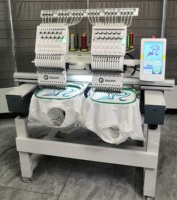 Chine usine numérique deux têtes Machine à broder 9 12 15 aiguilles chapeau T-shirt Machines à broder pour un usage domestique 902 1202