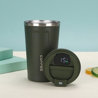 380Ml 510Ml Smart Cup Led Affichage De La Température En Acier Inoxydable Double Paroi Voyage Bureau Café Vide Tasse Couvercle 12-24hr Thermique