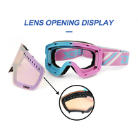 Fabricant de lunettes de neige DEX, prix bas, OEM personnalisé, lunettes anti-buée doubles, lunettes de snowboard, lunettes de ski