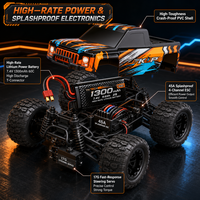 Camion de course RC électrique 4x4 à moteur brushless à l'échelle 1:16, 70 km/h, véhicule tout-terrain entièrement proportionnel, avec chargeur inclus, boîte cadeau