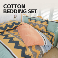 Vente en gros de draps de lit personnalisés super doux, 4 pièces, housse de couette, ensemble de literie 100% coton, taille Queen, taille King, ensembles de draps complets, luxe