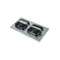 Moule de Sublimation 2-en-1 pour Coques de Téléphone Série iPhone 17, Outil d'Impression 3D en Métal, Gabarit pour Coques de Téléphone avec Film Argenté pour iPhone 17 16 15 14
