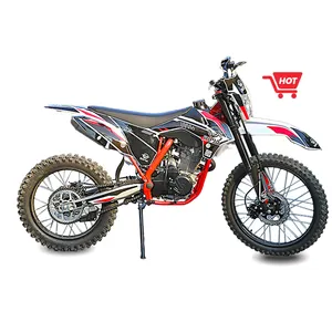 Dirt bike 4 Tiempos Rueda Grande Motocicletas de Gasolina 250cc Air Cool Kick Y Arranque Eléctrico Off Road