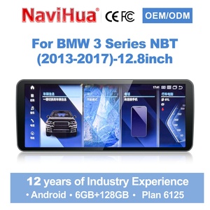 Navihua Écran tactile de voiture 12,8 pouces Android GPS Navigation Carplay Radio Accessoires Stéréo de voiture pour BMW Série 3 NBT 2013-2017 - Product Image 1