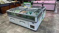 Vitrine Réfrigérée Commerciale Électrique Kenkuhl pour Supermarché, Congélateur Îlot en Gros