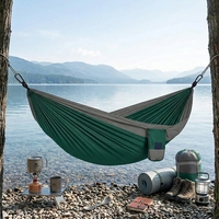 Hamac portable en nylon OEM pour l'extérieur, hamac de camping en parachute, balançoire portable pour l'extérieur