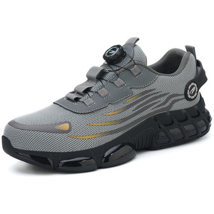Botas Industriales Transpirables con Puntera de Acero Anti-Impactos para Hombre, <span class=keywords><strong>Calzado</strong></span> de Seguridad para Trabajo de Construcción, Trabajo de Verano, Zapatos de Seguridad - Product Image 3