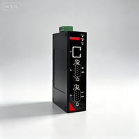 PC Industrial Integrado para Montaje en Riel DIN Cloudlink con 4 Puertos de Red RS232/485 y Múltiples Puertos Seriales para Control Industrial