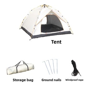 Tente double couche, <span class=keywords><strong>camping</strong></span> en plein air, entièrement automatique, pliable, plage, ouverture rapide, <span class=keywords><strong>camping</strong></span> léger, tissu Oxford, imperméable 3000 mm - Product Image 5