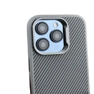 New Luxury Carbon Fiber Texture Soft Touch Shockproof Phone Case For IPhone 14 15 Pro Max