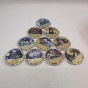 Горячие продажи на заказ Классические Японские Аниме Narutos 24k позолоченные монеты для коллекции