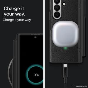 Funda <span class=keywords><strong>para</strong></span> <span class=keywords><strong>Samsung</strong></span> Galaxy Z Fold 6/7 con textura <span class=keywords><strong>de</strong></span> lichi, PC+PU, protección completa <span class=keywords><strong>de</strong></span> la bisagra, con hebilla <span class=keywords><strong>de</strong></span> TPU, ranura <span class=keywords><strong>para</strong></span> S Pen y protector <span class=keywords><strong>de</strong></span> pantalla - Product Image 3