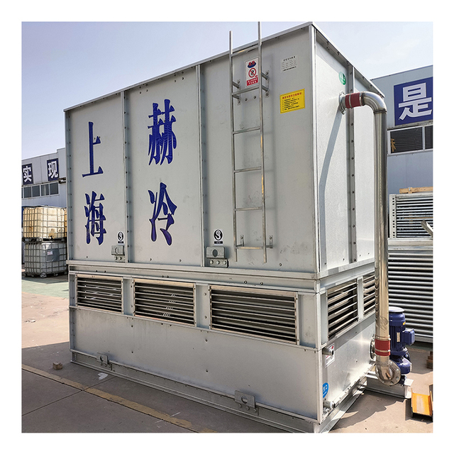 Heleng Industrial Ammonia Evaporative Condenser 380V Closed Type Engine Motor Freezing Systems Sustainable Refrigeration