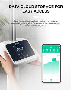 स्मार्ट डिजिटल बॉडी संरचना विश्लेषक स्केल ऊंचाई वजन और शरीर की वसा को मापने के लिए एलसीडी व्यक्तिगत बीएमआई स्केल पर प्रदर्शित - Product Image 6