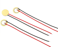 Plaque de fil à souder en cuivre de 15mm Tampons bipolaires Plaque en céramique électrique piézo-électrique en céramique 11mm Jouet Composants électroniques Buzzer