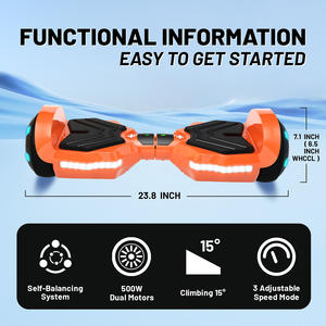 <span class=keywords><strong>Hoverboard</strong></span> de 6.5 Pulgadas Más <span class=keywords><strong>Barato</strong></span> para Niños, Diseño Original, Scooter Autoequilibrado para Interiores y Exteriores, Ruedas Flotantes, Envío Directo desde EE. UU. - Product Image 6