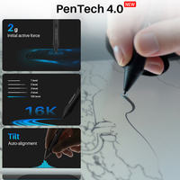 Tablette graphique professionnelle Huion Kamvas Pro 19 avec écran 18,4 pouces 4k ultra HD écran couleur réelle pour le dessin et la conception