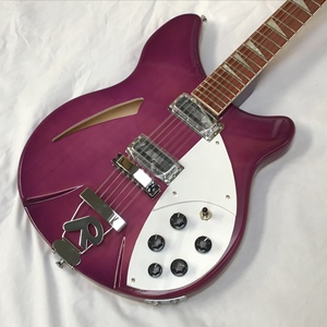 กีตาร์ไฟฟ้า 12 สาย สีม่วง 360 R-Brand คอไม้เมเปิล ฟิงเกอร์บอร์ดไม้ดำ แบบกึ่งโปร่ง  จัดส่งรวดเร็ว ฟรีค่าจัดส่ง - Product Image 3