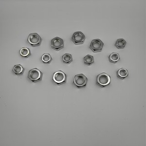 Écrous hexagonaux M3 M8 M10 M12 M14 M16 en acier au carbone zingué, fixations métriques GBT 6182-1986, filetage à droite - Product Image 1