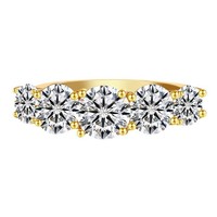 Bague de mariage en argent sterling 925 avec moissanite 3.6CTW couleur D, style tendance, vente en gros d'usine pour femmes