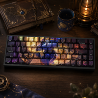 Custom Anime Fantasy Cat 68 Key Side Printed PBT Dye Sublimation OEM Profile Mechanical Gaming Keyboard Keycap Set