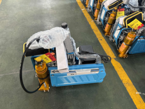 Compresseur d'air 100L 350bar, appareil respiratoire équipement pompier SCBA bouteille de gaz machine de remplissage Pertol/électrique - Product Image 4