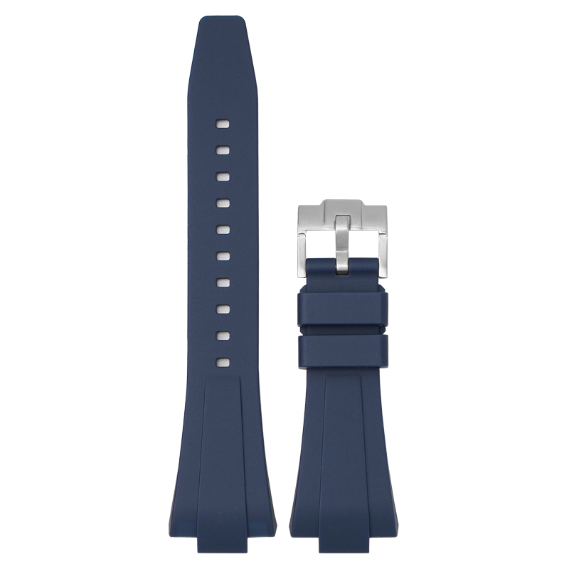 Bleu marine + boucle argentée
