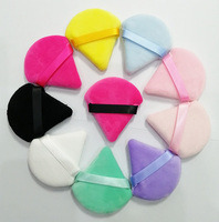 Houppettes à poudre triangulaires douces pour le visage, pour poudre libre, outils de maquillage en coton cosmétique
