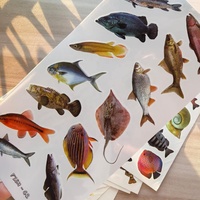 10 feuilles de tatouages temporaires imperméables style océan réaliste, motifs poissons et coquilles géantes, pour adultes, accessoires corporels tendance
