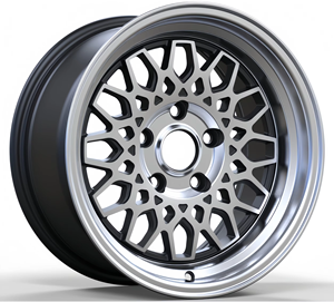 Nouvelles jantes de voiture de tourisme en aluminium haute performance 6061-T6 moulé, finition argentée, à déport profond, 4*100/5*114.3 PCD 20-35mm pour - Product Image 3
