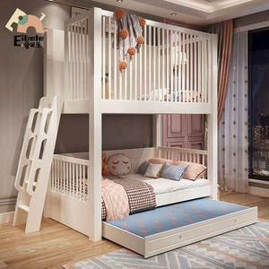 Ensembles de literie modernes en bois meubles lits superposés en bois massif enfants deux couches de <span class=keywords><strong>hauteur</strong></span> de <span class=keywords><strong>lit</strong></span> <span class=keywords><strong>lit</strong></span> ensembles de style personnalisé enfants - Product Image 4