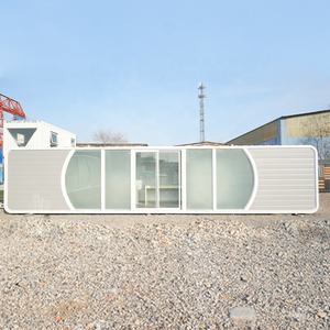 Casa Contenedor Rectangular de 11 Metros, Tipo Cabaña <span class=keywords><strong>Apple</strong></span>, Estructura Prefabricada de Placa de Acero Gruesa y Transpirable, Apartamento/Oficina Duradero - Product Image 3