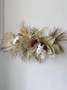 Kit d'arche de mariage de luxe pour fête de remise de diplôme 2024 avec décorations en pampas naturelles, plastique blanc, hauteur 1,2 m - Product Image 6