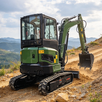 Mini-excavatrice de 3,5 tonnes avec commande pilote, cabine, débroussailleuse pour rotor, certifiée ISO CE et Euro 5 EPA