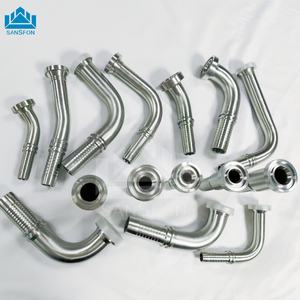 Usine <span class=keywords><strong>P</strong></span>/N 87391 87613 87913 Raccord de tuyau hydraulique en acier inoxydable SAE Bride 45 degrés 90 degrés 3000 <span class=keywords><strong>6000</strong></span> 9000 Psi Caoutchouc - Product Image 2